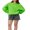 Green, variant on Michellecmm Women Loose Knit Sweater Sweet Solid Color Long Sleeve Pullovers
