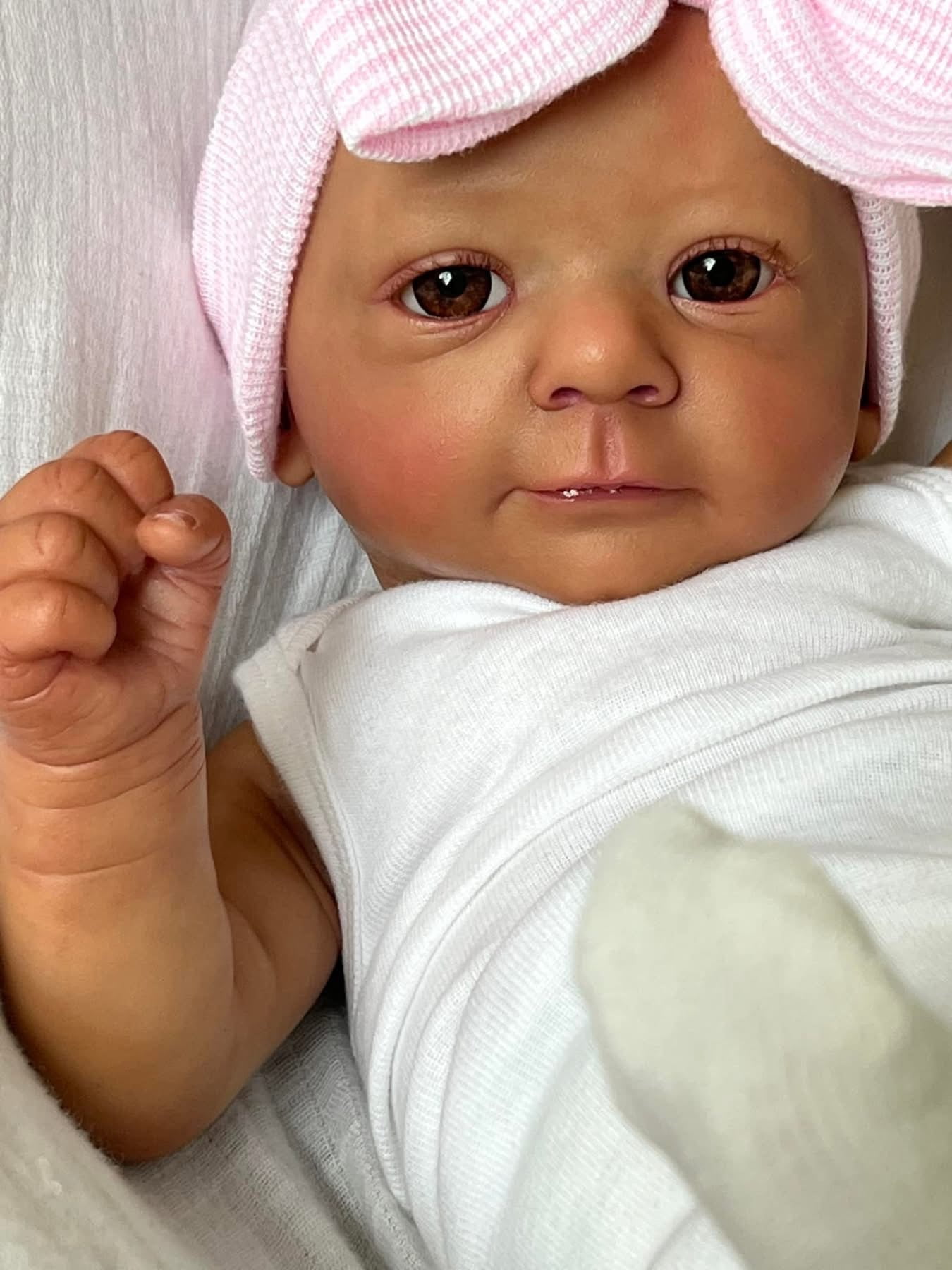 45 cm Warm Reborn Baby Girl Doll Silicone Vinyl Newborn Babies Doll Painted Hair Kids Playmates Birthday Christmas Gift Cute Toy