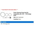 thumbnail image 2 of Power Steering Pump Seal Kit - Compatible with 1981 - 1993 Dodge D350 1982 1983 1984 1985 1986 1987 1988 1989 1990 1991 1992, 2 of 2