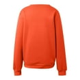 thumbnail image 5 of Hpapadks V Neck Sweatshirt Women with Pocket Long Sleeve Oversized Sweatshirt Fall Y2k Comfort Hoodies Pullover Sweaters Orange XXL, 5 of 5