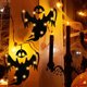 thumbnail image 3 of Lámpara colgante de Halloween Decoración de luces góticas de madera para fiesta de club (fantasma), 3 of 6