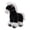 Black, variant on YIFAEUX Horse Doll 2026 Good Luck in Year of The Horse Doll High Simulation Russian War Horse Shape PP Cotton Filling Zodiac Pony Figurine