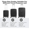 thumbnail image 2 of Neatifyes Luggage Set, 3-Piece Hardside Suitcase Set, 20-inch Carry On, 24-inch, 28-inch Luggage, 2 of 9