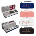 thumbnail image 2 of Stethoscope Storage Box EVA Portable Travel Carrying Case with Mesh Bag, Hard Drive,Pen ,Medical OrganizerBlue, 2 of 5