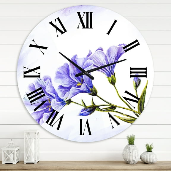 Designart 1 in Quartz Traditional Wall Clock