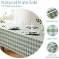 thumbnail image 3 of Checkered Tablecloth Rectangle Waterproof Gingham Table Cloth Washable Buffalo Plaid Table Cover Wrinkle Free for Kitchen, Dining and Outdoor Picnic, 52 x 70 Inch, Light Blue and White, 3 of 6