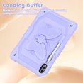 thumbnail image 3 of FJLBDE Case for Samsung Galaxy Tab S8 Plus/S7 FE/S7 Plus 12.4 Inch with Butterfly Stand, Shockproof Protective Tablet Cover with Pencil Holder Shoulder Strap for Kids Girls, Purple, 3 of 7