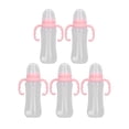 thumbnail image 1 of Biberón, 5 biberones de 240 ml, biberón con asa, biberón de cuello estándar, solución innovadora, 1 of 8