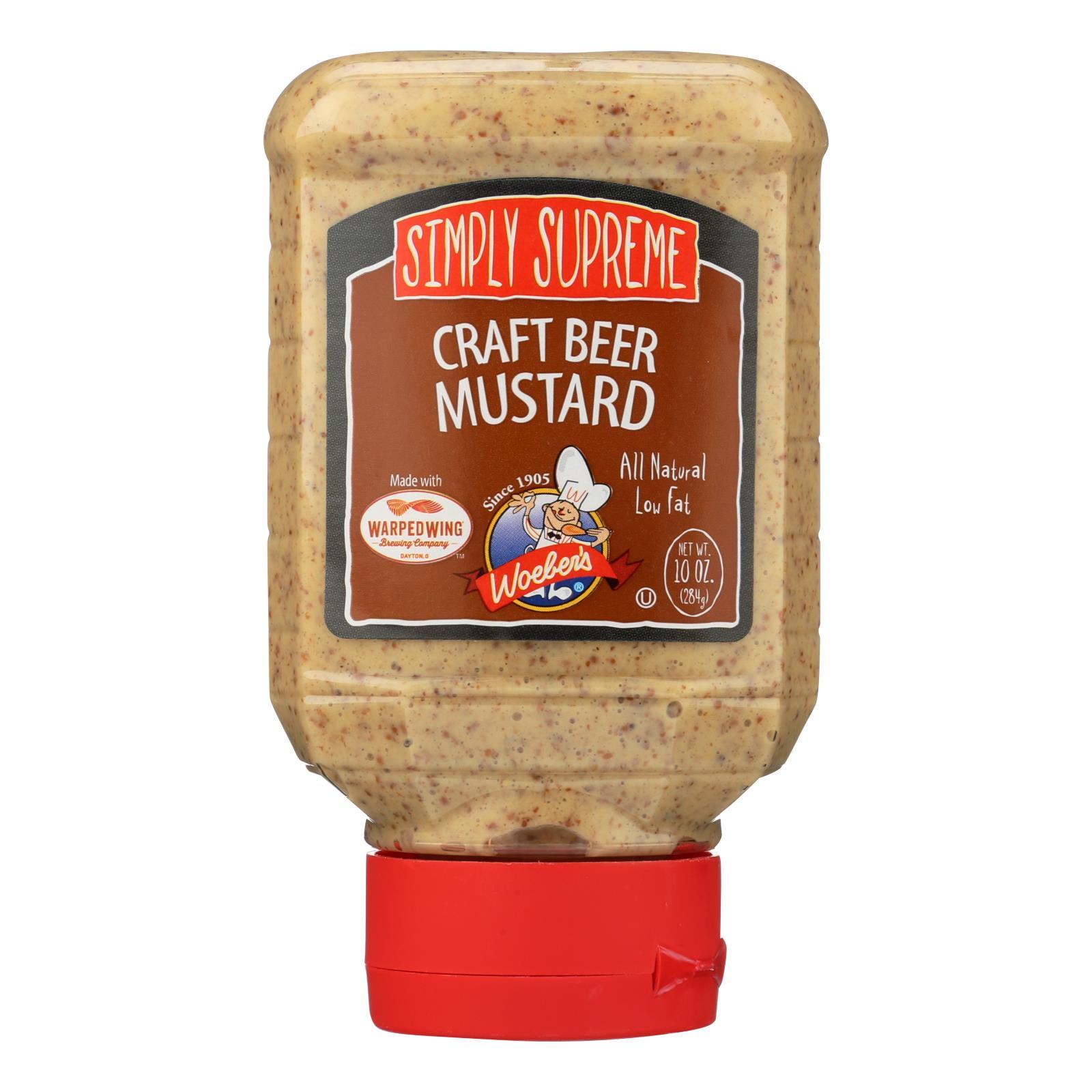 Woeber'S Simply Supreme Craft Beer Mustard, 10 Oz