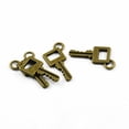 thumbnail image 4 of 100 Piezas de de Llaves Decorativas de 22x11 Mm con Cuadrado de Bronce Y Latón de, 4 of 8