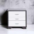 thumbnail image 4 of Contemporary Night Table - 3 Drawers for Organization - Bedside Display - 20lbs Drawer Capacity, 4 of 5