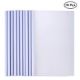 thumbnail image 1 of SHISUYAN 10pcs Transparent File Folder Sliding Bar Report Covers for A4 Report Display Cover Organizer Binder (White）, 1 of 8