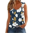 thumbnail image 2 of Up to 65% Off!Womens Summer Tank Tops 2024 Plus Size Sexy Fashionable Casual Printed Camisole Metal Round Neck Top, 2 of 5