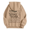 thumbnail image 4 of NinXxx Women's Trendy Hoodie with Pocket Drawstring Everyday Casual Khaki S, 4 of 5
