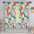 thumbnail image 5 of Blackout Kids Curtains,Pioneer Flower Floral Print Pattern Childrens Insulated Curtains Set Of 2,Bedroom Essentials,Toddler Room Decor 42"x63", 5 of 5