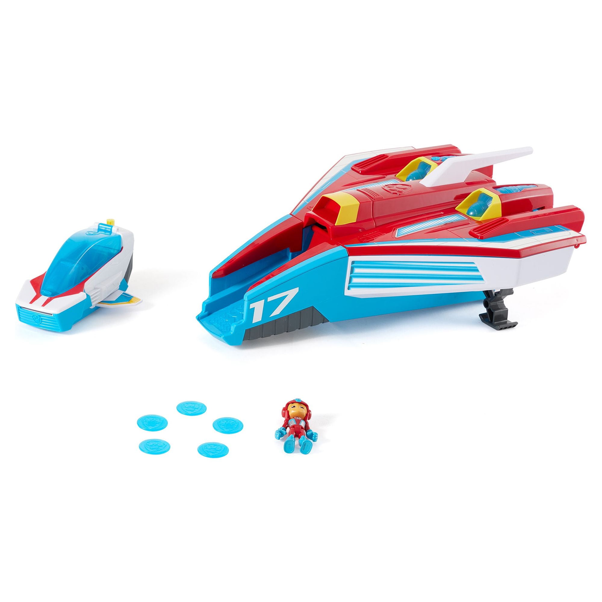 Paw Patrol Super Paws 2 in 1 Transforming Mighty Pups Jet Command Center Walmart