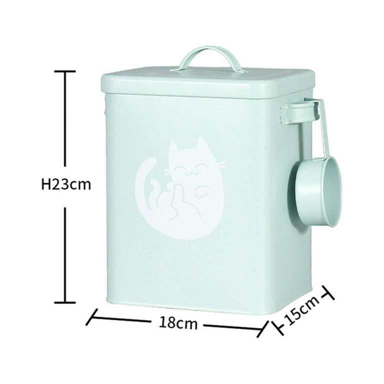 ucket Dog Food Bucket Sealed Moisture proof Storage Box Metal Pet Snack Storage Bucket 23 18 15cm Material Galvanized Iron Walmart