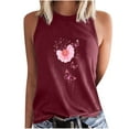 thumbnail image 3 of VKOYWKM Womens Breast Cancer Tank Tops Pink Ribbon Print Breast Cancer Awareness Tank Top Sleeveless Crew Neck Fight Cancer Shirts Inspirational Tank Tops, 3 of 5