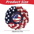thumbnail image 3 of Patriotic Wreath DecorIndependence Day Front Door Porch Hanging Wreath With Red White Blue Mesh All Weather Outdoor Indoor Decoration For Memorial Day Veterans Day, 3 of 9