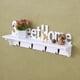 thumbnail image 2 of Perchero de pared Sweet Home, colgador de puerta, perchero para abrigos, sombreros, ropa y llaves (blanco), 2 of 8