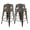 Green, variant on 24 Inch Metal Bar Stools 4 Pack, Tolix Style Stackable Counter Height Chairs