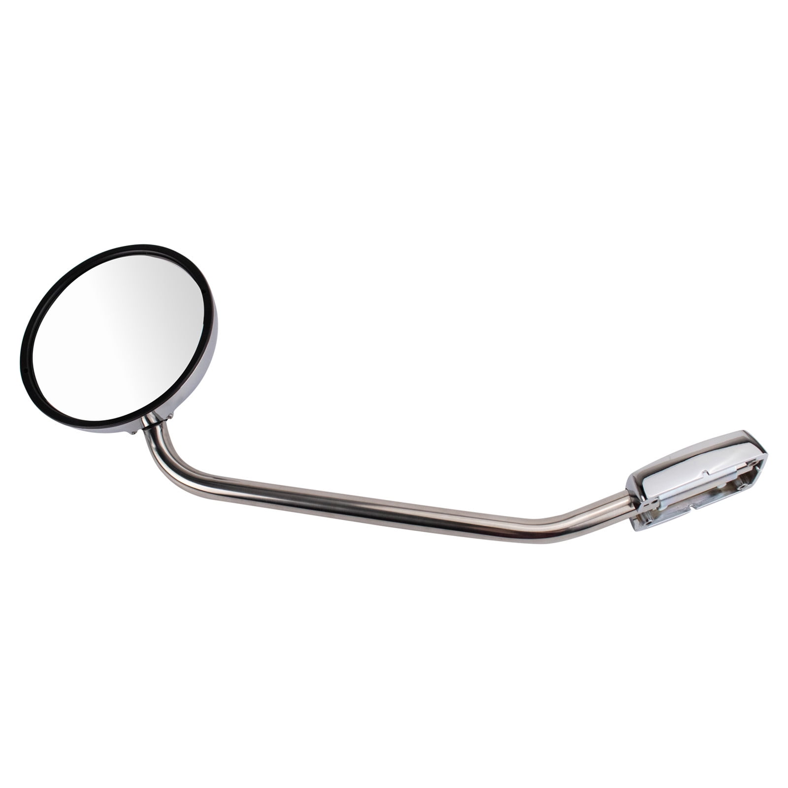 TRQ Driver Passenger Side Hood Mounted Mirror Manual Chrome Housing Fits 2013-2025 Kenworth T680