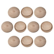 Uxcell Wood Button Top Plugs Cherry Hardwood Furniture Plugs 19/32" x 5/16" Wood Color 50Pcs