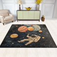 thumbnail image 2 of Yayeee Area Rugs for Living Room 6.7'x4.8' Non Slip Washable Bedroom Floor Carpet, Retro Watercolor Planet, 2 of 5