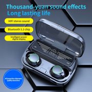 Bluetooth Headphones Wireless Earbuds Earphones with Charging Case Waterproof Noise Cancelling Earbuds with Mic for TV Smart Phone Laptop Computer Sports Running