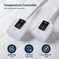 thumbnail image 3 of 1-Piece Cal King Heated Mattress Pad,White, 3 of 17