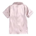 thumbnail image 5 of 2Pcs Kids Toddler Girls Satin Silk Pajama Set Button Down Satin Sleepwear Includes Short Sleeve Top Long Pants, 5 of 10