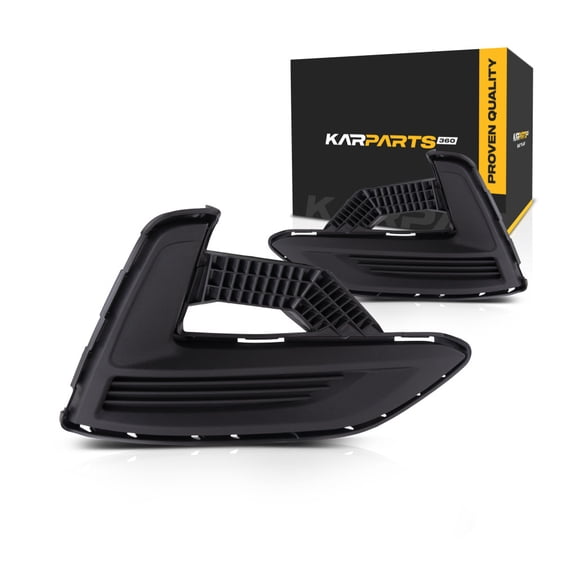 For Nissan Sentra 2020 2021 Fog Light Cover Driver and Passenger Side | Pair | Front | Textured Black | Replacement For NI1038172, NI1039172 | 62257-6LB0A, 62256-6LB0A