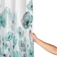 thumbnail image 4 of Floral Shower Curtain for Bathroom Green Poppy Flower Shower Curtains for Bathtub Flower Waterproof Polyester Fabric Shower Curtain with Hooks 72x72 Inches, 4 of 6