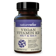 Naturewise Vitamin K2 with VitaMK7- 90 Softgels