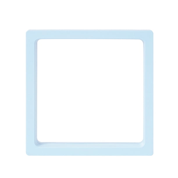 Caja de presentación flotante 3D con soporte para conchas marinas, 2,7 x 2,7 pulgadas, vitrinas transparentes para coleccionables de conchas marinas, rocas de cristal, diamantes, joyas,