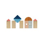PlanToys® Creative Blocks Wooden Montessori Building and Imagination Toy in Orchard Shade | Fine Motor, Spatial Reasoning and Early STEM Learning Activity | Eco Friendly Open Ended Play Set