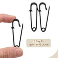 thumbnail image 4 of Uxcell 30 piezas de alfileres de seguridad de 45 mm, alfiler de seguridad grande electrochapado para ropa, negro, 4 of 6