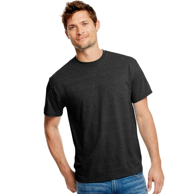 Hanes T-Shirt de Performance Tri-Mélange X-Temp Fresh IQ pour Hommes, G, Noir