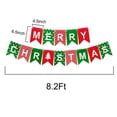 thumbnail image 2 of Bandera navideña roja y verde, pancarta navideña con purpurina, decoraciones navideñas para la chimenea, pancarta de Papá Noel, letrero de Feliz Navidad, 2 of 5