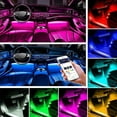 thumbnail image 5 of Interior Car Led Strip Lights, Multicolor Music Sync Atmosphere Lighting Bar Kit Brightness Waterproof for DIY Car Indoor Party, 5 of 8