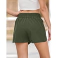 thumbnail image 2 of Wekity Womens Running Shorts High Waist Gym Athletic Workout Shorts with Zipper Pockets, 2 of 6