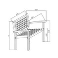 thumbnail image 6 of Milano Eucalyptus Round 5-Piece Patio Dining Set, 6 of 8