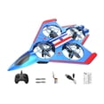 thumbnail image 2 of Avión teledirigido RC con alas fijas, helicóptero, avión de combate, multicolor. Azul Rojo 1 Batería, 2 of 9