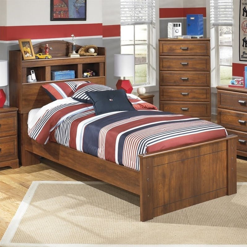 Ashley Furniture Barchan Wood Twin, Ashley Furniture Full Size Bed With Bookcase