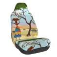 thumbnail image 1 of Balery African Women Funda de Asiento para Auto con Diseño - Cubierta Frontal Suave y Transpirable con Protector Antideslizante- 1 Unidad, 1 of 5