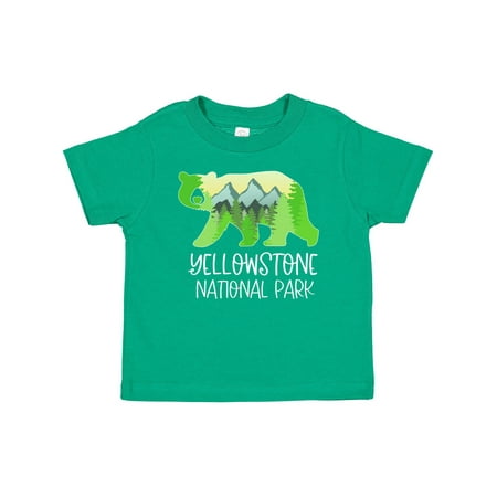 

Inktastic Yellowstone National Park- Mountains and Bear Shape Gift Baby Boy or Baby Girl T-Shirt