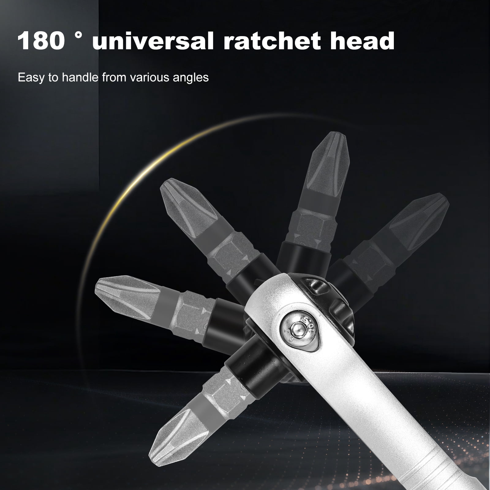 Ratchet Screwdriver Set with Magnetic Bits, 40-in-1 Portable Ratcheting Wrench and Socket Tool Kit with Heavy-Duty Case for Bicycle, Electronics and Home Repair