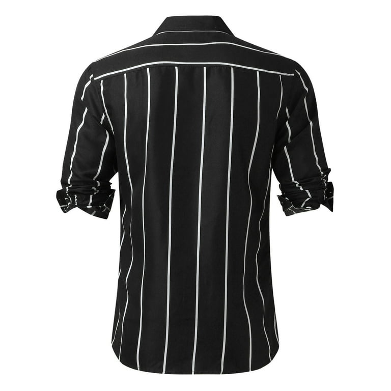 Striped Long Sleeve Dress Shirt