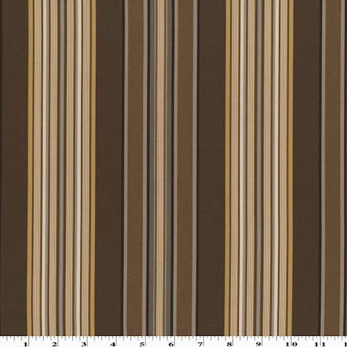 Brown Multi Waverly Stripe Print Home Decorating Fabric Fabric By