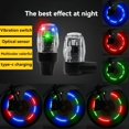 thumbnail image 5 of 2/4 piezas de luz LED para rueda de motocicleta y bicicleta con brillo automático, válvula de luz para neumático de coche, tapa de luz con cubierta de vástago, cubo de luz, 5 of 5
